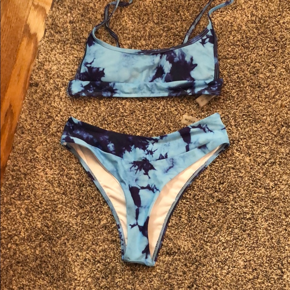 Shein bikini! Super cute! Very flattering.